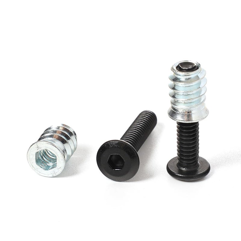 Sprite Science 30 Sets 1/4-20 Threaded Inserts and Bolts Kit for Woodworking Wood Inserts and Bolts - Image 4